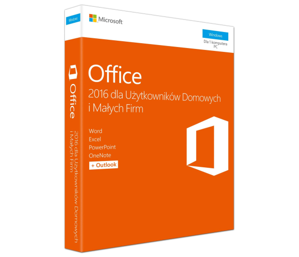 Microsoft Office 2016 dla Użytk. Domowych i Małych Firm - 260266 - zdjęcie